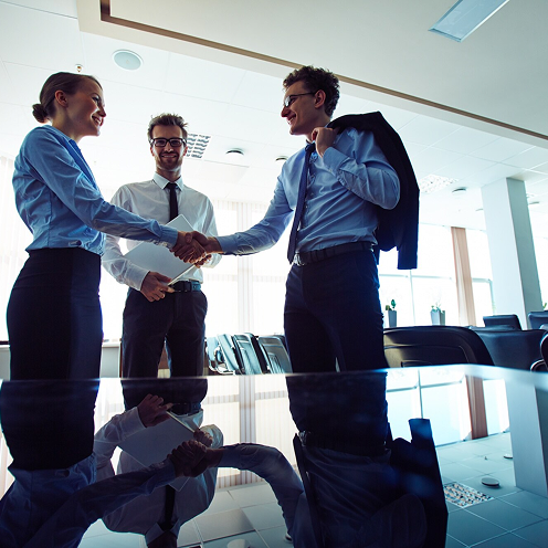 Business handshake